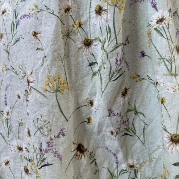 H&M brown floral knot and cutout mini dress size US M - Picture 9 of 11